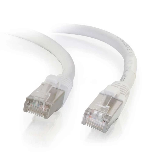 C2G CG00928 25Ft. Cat6 Snagless Shielded (STP) Ethernet Network Patch Cable - White