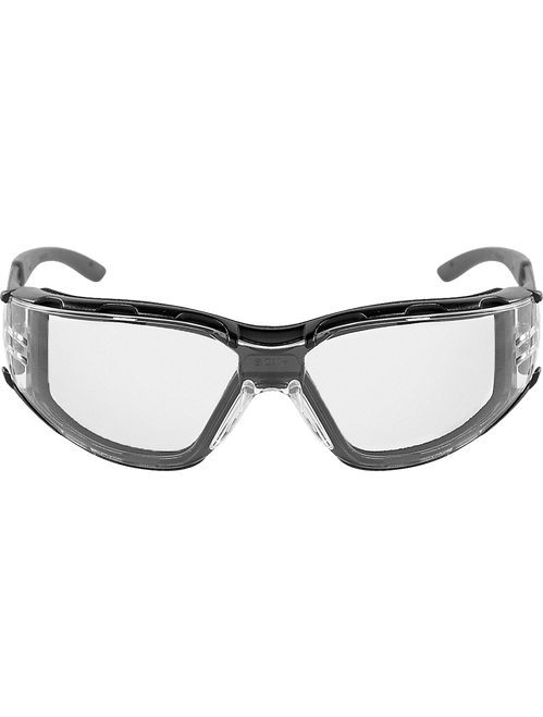 Bullhead Safety BH3061PFT CG5 Clear Performance Fog Technology Lens, Matte Black Frame Convertible Safety Goggles