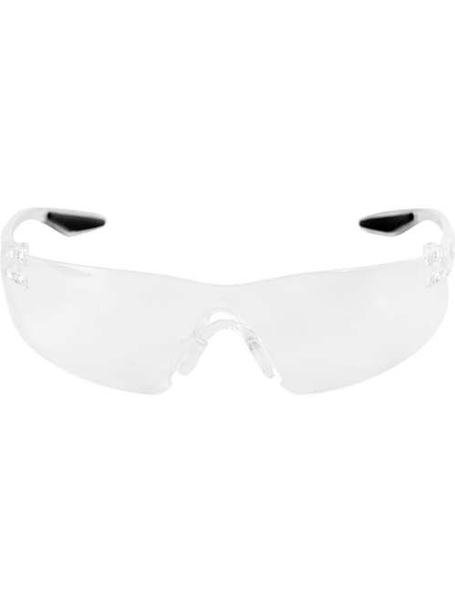 Bullhead Safety BH2811AF Discus Clear Anti-Fog Lens, Frosted Clear Frame Safety Glasses