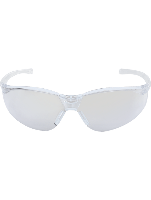 Bullhead Safety BH2316 Flathead Dielectric Indoor/Outdoor Lens, Crystal Clear Frame Safety Glasses