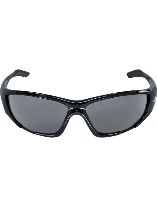Bullhead Safety BH1233AF Javelin Dark Smoke Anti-Fog Lens, Crystal Black Frame Safety Glasses