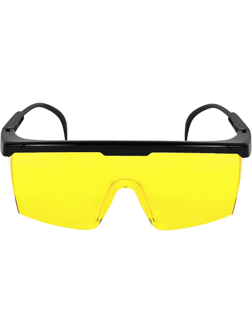Bullhead Safety BH364 Kaku Yellow Lens, Shiny Black Frame Safety Glasses