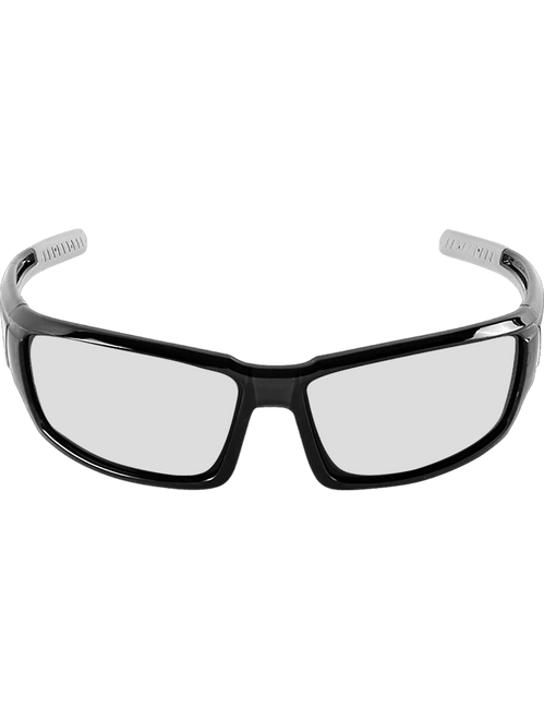 Bullhead Safety BH1431AF Maki Clear Anti-Fog Lens, Crystal Black Frame Safety Glasses