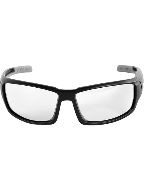 Bullhead Safety BH1431PFT Maki Clear Performance Fog Technology Lens, Crystal Black Frame Safety Glasses