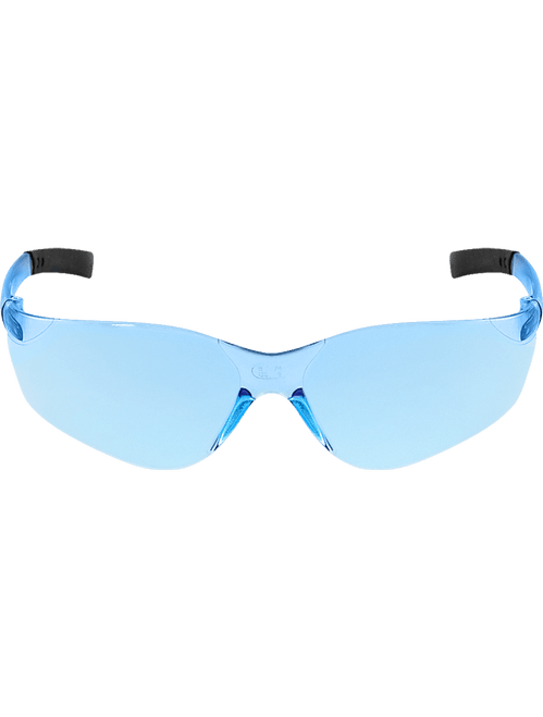 Bullhead Safety BH525 Pavon Light Blue Lens, Frosted Blue Frame Safety Glasses