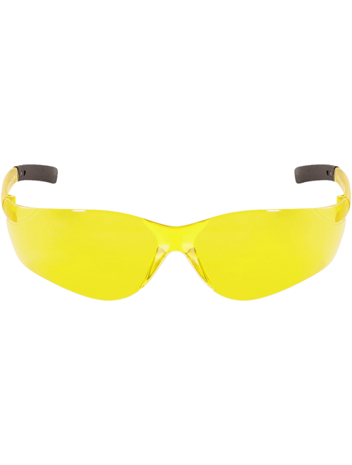 Bullhead Safety BH584 Pavon Yellow Lens, Frosted Yellow Frame Safety Glasses