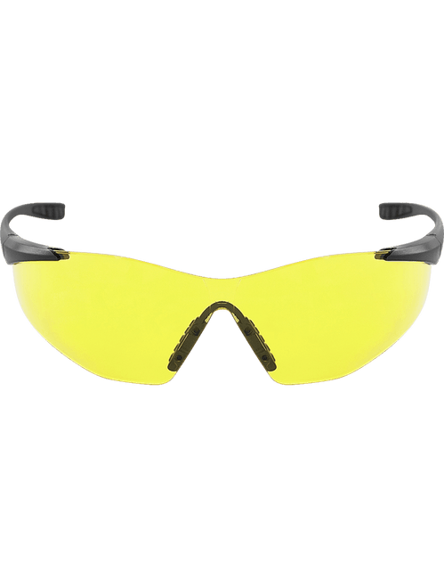 Bullhead Safety BH764AF Snipefish Yellow Anti-Fog Lens, Matte Black Frame Safety Glasses