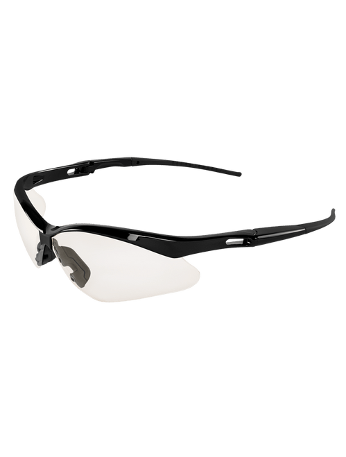 Bullhead Safety BH2256 Spearfish Indoor/Outdoor Lens, Shiny Black Frame Safety Glasses