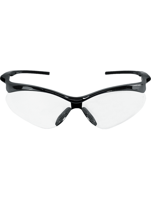 Bullhead Safety BH2251AFE Spearfish Clear Anti-Fog Lens, Shiny Black Frame Safety Glasses