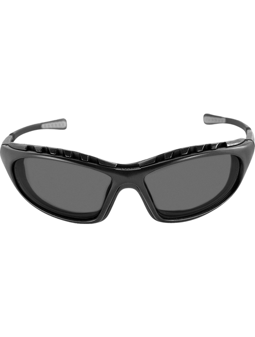 Bullhead Safety BH1363AF Steelhead Smoke Anti-Fog Lens, Matte Black Frame Safety Glasses