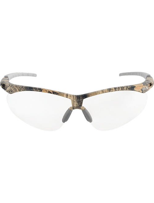 Bullhead Safety BH6101AF Stinger Clear Anti-Fog Lens, Woodland Camouflage Frame Safety Glasses