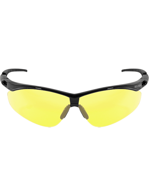 Bullhead Safety BH654 Stinger Yellow Lens, Shiny Black Frame Safety Glasses