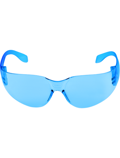 Bullhead Safety BH125 Torrent Light Blue Lens, Frosted Blue Frame Safety Glasses