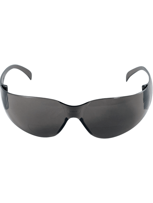Bullhead Safety BH13310 Torrent Smoke 1.0 Diopter Bifocal Reader Style Lens, Frosted Black Frame Safety Glasses
