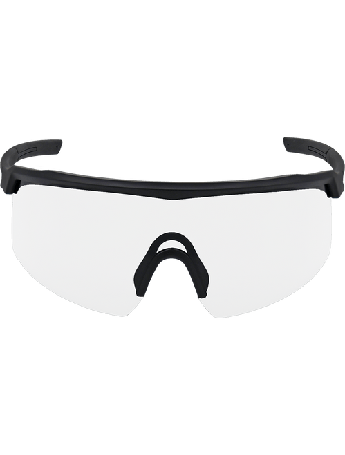 Bullhead Safety BH3261AF Whipray Clear Anti-Fog Lens, Matte Black Frame Safety Glasses