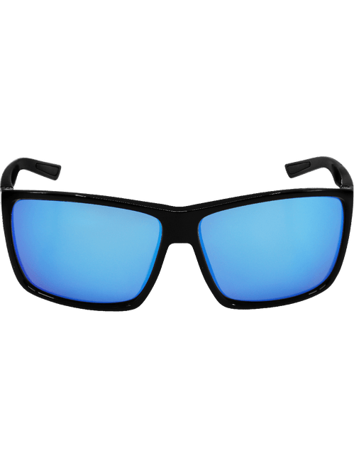 Bullhead Safety BH3359PFT Lionfish Blue Mirror Performance Fog Technology Polarized Lens, Shiny Black Frame Safety Glasses