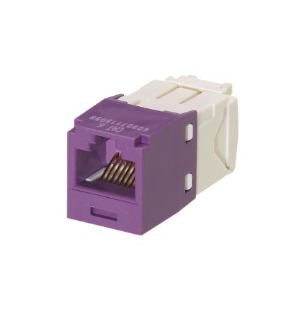 Panduit CJ688TGVL Mini-Com UTP RJ45 Cat6 Violet Jack Module