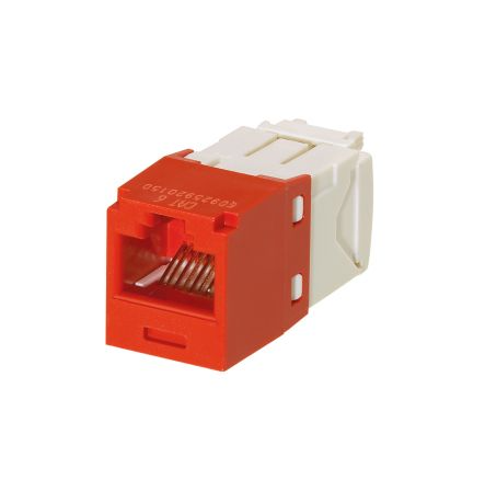 Panduit CJ688TGRD Mini-Com UTP RJ45 Cat6 Red Jack Module