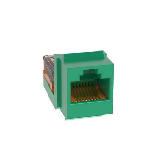 Panduit NK5E88MGRY UTP RJ45 Cat5E Green Punchdown Jack Module