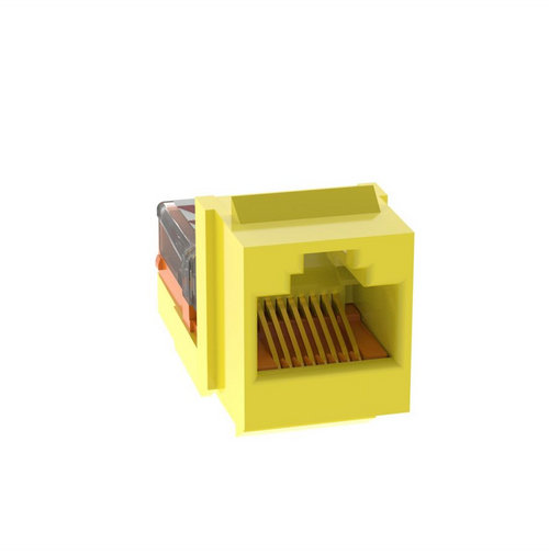 Panduit NK5E88MYLY UTP RJ45 Cat5E Yellow Punchdown Jack Module