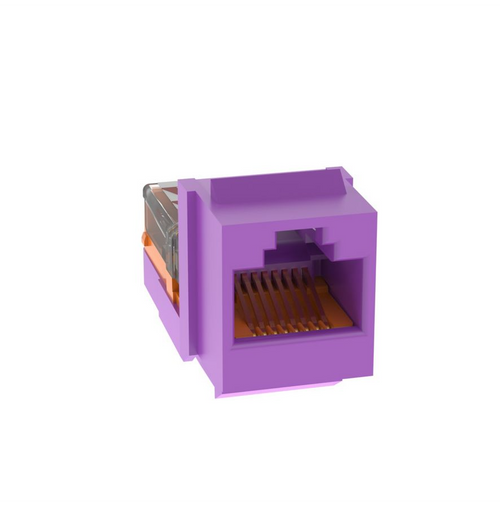 Panduit NK5E88MVLY UTP RJ45 Cat5E Violet Punchdown Jack Module