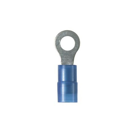 Panduit PN14-14R-C 14-18 AWG Blue Nylon Ring Terminal, 100 Pack