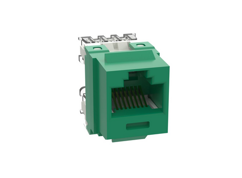 Panduit NK688MGR-Q Cat6 Green Punchdown Keystone Jack Module, 25 Pack