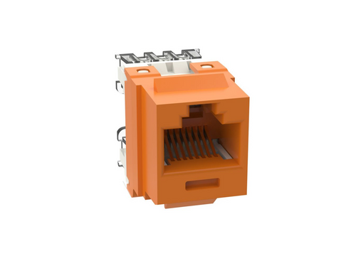 Panduit NK688MOR-Q Cat6 Orange Punchdown Keystone Jack Module, 25 Pack