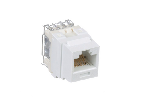 Panduit NK688MWH-Q Cat6 White Punchdown Keystone Jack Module, 25 Pack