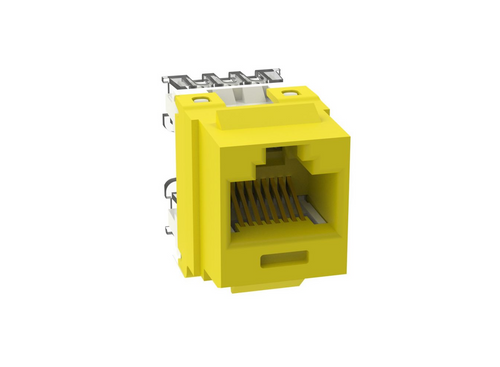 Panduit NK688MYL-Q Cat6 Yellow Punchdown Keystone Jack Module, 25 Pack