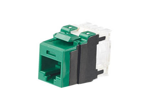 Panduit NK6X88MGR NetKey Cat6A Green Keystone Jack