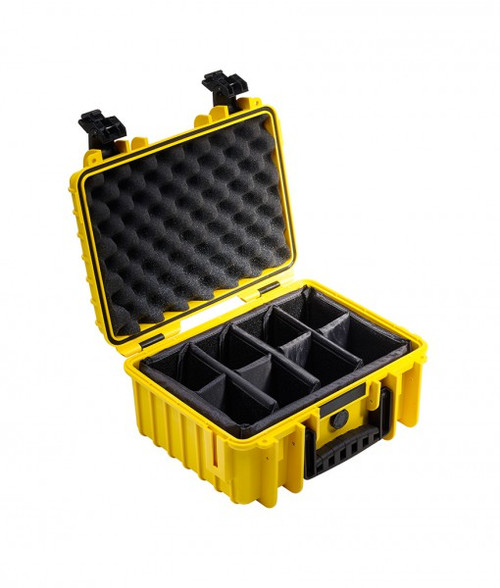 B&W 3000/Y/RPD Type 3000 Yellow Outdoor Waterproof Case