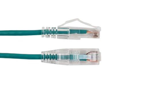 Vertical Cable 077-2075/10GR 10Ft. Green Cat6A Slim Patch Cord