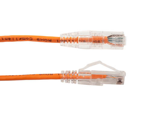 Vertical Cable 077-2086/14OR 14Ft. Orange Cat6A Slim Patch Cord