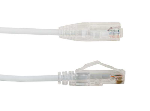 Vertical Cable 077-2116/50WH 50Ft. White Cat6A Slim Patch Cord