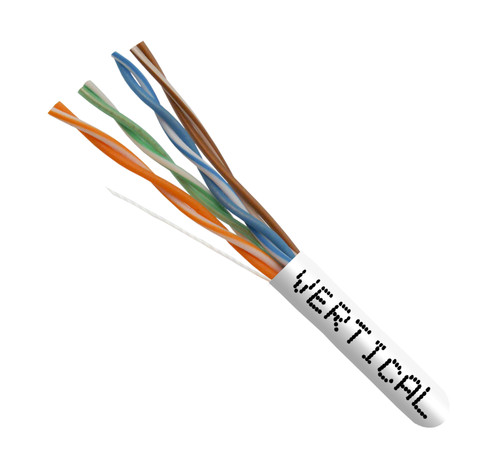 Vertical Cable 066-559/P/WH Cat6 Plenum 550MHz 1,000Ft White