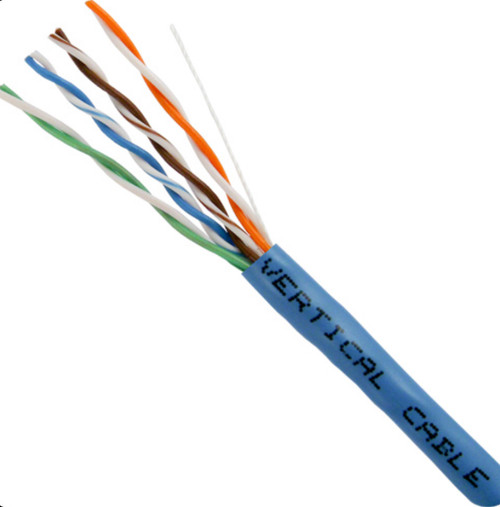 Vertical Cable 066-751/P/BL Cat6 1000Ft Blue Plenum Cable