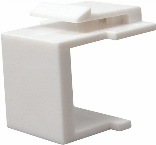 Vertical Cable 037-327WH Blank White Keystone Insert