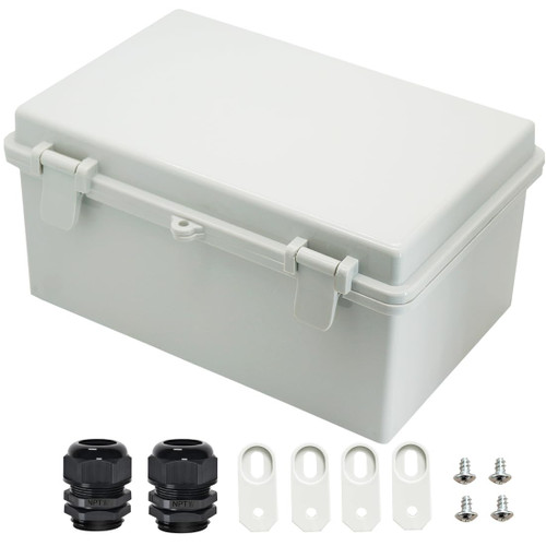 SES 12x10x6 ABS Plastic Outdoor Junction Box Enclosure