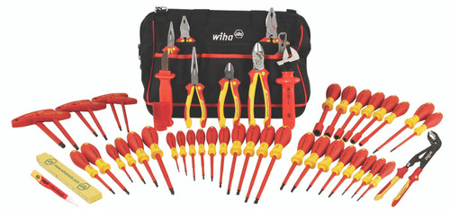 Wiha 32874 50 Piece Master Electrician's Insulated Tool Set
