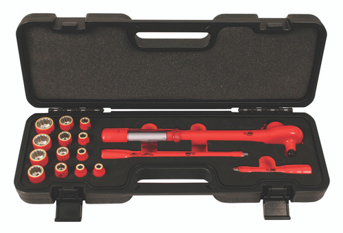 Wiha 30192 16 Piece Insulated 3/8" Drive Torque Socket Set