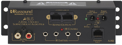 Russound A-H2 1 Source, 2 Zone Surface Mount Hub