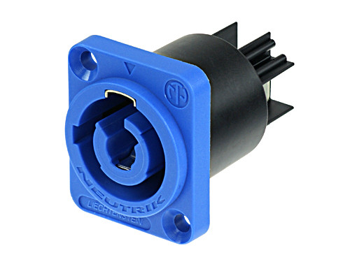 Neutrik NAC3MPA-1 3/16" Blue Power-In Chasis Connector