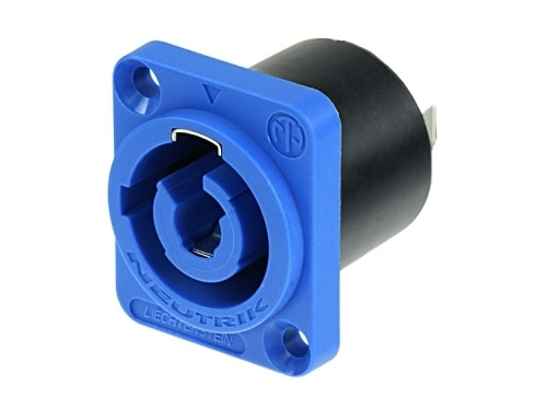 Neutrik NAC3MPA-1-WOT 3/16" Blue Power-In Chasis Connector