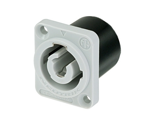 Neutrik NAC3MPB-1-WOT 3/16" Grey Power-Out Chasis Connector