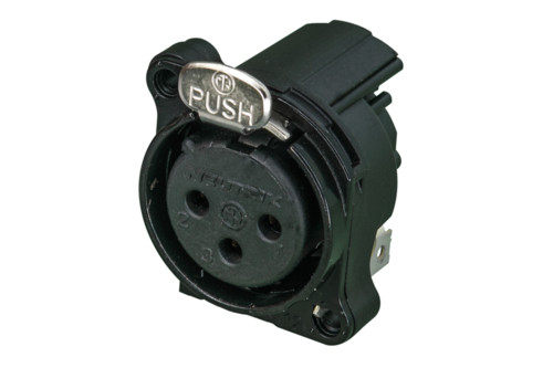 Neutrik NC3FBH1-B 3 Pole Female XLR Receptacle