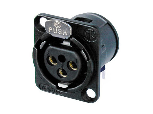 Neutrik NC3FD-H-B 3 Pole Female Receptacle