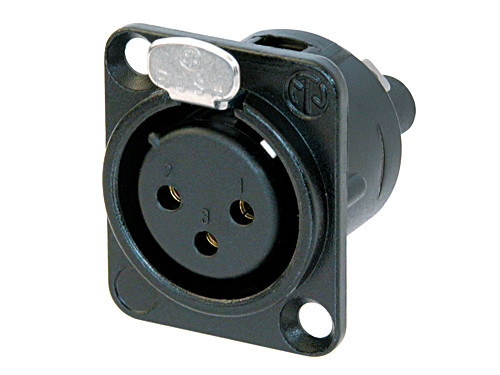 Neutrik NC3FD-S-1-B 3 Pole Female Receptacle