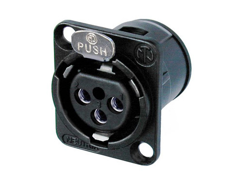 Neutrik NC3FD-V-BAG 3 Pole Female Receptacle