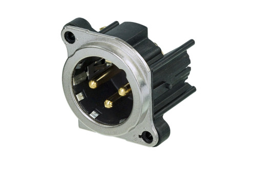 Neutrik NC3MBHL 3 Pole Male XLR Receptacle